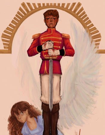 Fully rendered w/ extra character and low detail background